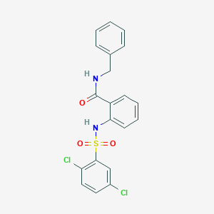 N-benzyl-2-{[(2,5-dichlorophenyl)sulfonyl]amino}benzamide