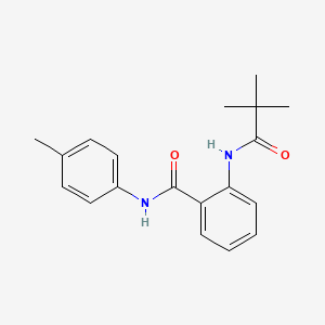 2-[(2,2-dimethylpropanoyl)amino]-N-(4-methylphenyl)benzamide