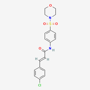 (2E)-3-(4-chlorophenyl)-N-[4-(morpholin-4-ylsulfonyl)phenyl]prop-2-enamide