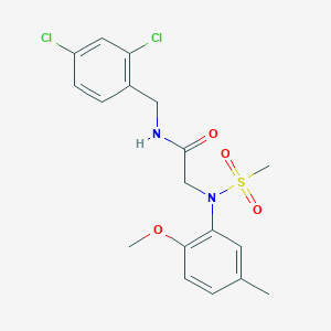 N-(2,4-dichlorobenzyl)-N~2~-(2-methoxy-5-methylphenyl)-N~2~-(methylsulfonyl)glycinamide