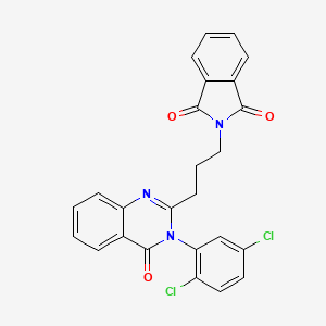 2-{3-[3-(2,5-dichlorophenyl)-4-oxo-3,4-dihydro-2-quinazolinyl]propyl}-1H-isoindole-1,3(2H)-dione