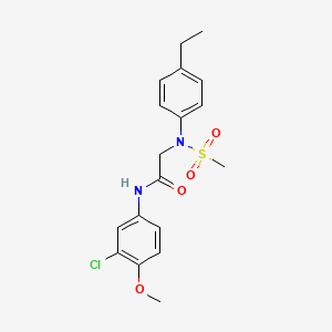 N~1~-(3-chloro-4-methoxyphenyl)-N~2~-(4-ethylphenyl)-N~2~-(methylsulfonyl)glycinamide