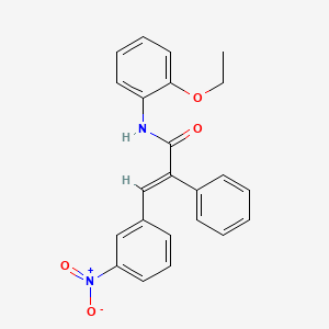 molecular formula C23H20N2O4 B3639180 N-(2-ethoxyphenyl)-3-(3-nitrophenyl)-2-phenylacrylamide 