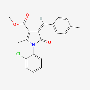 methyl (4Z)-1-(2-chlorophenyl)-2-methyl-4-(4-methylbenzylidene)-5-oxo-4,5-dihydro-1H-pyrrole-3-carboxylate