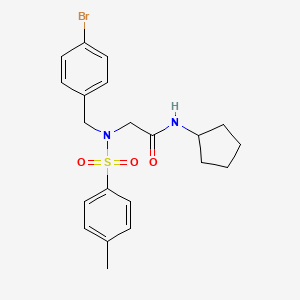 N~2~-(4-bromobenzyl)-N~1~-cyclopentyl-N~2~-[(4-methylphenyl)sulfonyl]glycinamide