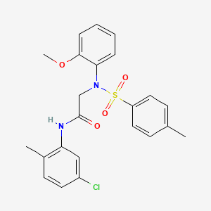 N-(5-CHLORO-2-METHYLPHENYL)-2-[N-(2-METHOXYPHENYL)4-METHYLBENZENESULFONAMIDO]ACETAMIDE