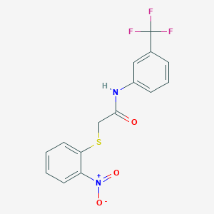 2-[(2-nitrophenyl)thio]-N-[3-(trifluoromethyl)phenyl]acetamide