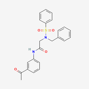 N-(3-acetylphenyl)-N~2~-benzyl-N~2~-(phenylsulfonyl)glycinamide