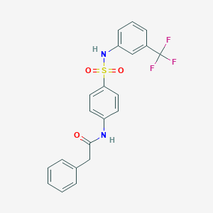 2-phenyl-N-[4-({[3-(trifluoromethyl)phenyl]amino}sulfonyl)phenyl]acetamide