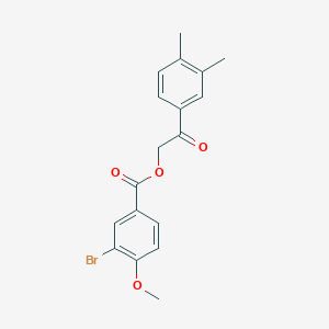 2-(3,4-dimethylphenyl)-2-oxoethyl 3-bromo-4-methoxybenzoate