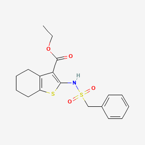 ethyl 2-[(benzylsulfonyl)amino]-4,5,6,7-tetrahydro-1-benzothiophene-3-carboxylate