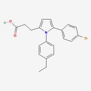 3-[5-(4-bromophenyl)-1-(4-ethylphenyl)-1H-pyrrol-2-yl]propanoic acid