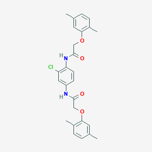 N,N'-(2-chloro-1,4-phenylene)bis[2-(2,5-dimethylphenoxy)acetamide]