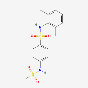 N-(2,6-dimethylphenyl)-4-[(methylsulfonyl)amino]benzenesulfonamide