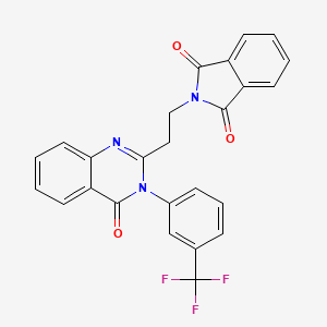 2-(2-{4-oxo-3-[3-(trifluoromethyl)phenyl]-3,4-dihydro-2-quinazolinyl}ethyl)-1H-isoindole-1,3(2H)-dione