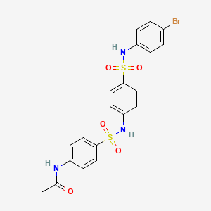 N-(4-{[(4-{[(4-bromophenyl)amino]sulfonyl}phenyl)amino]sulfonyl}phenyl)acetamide