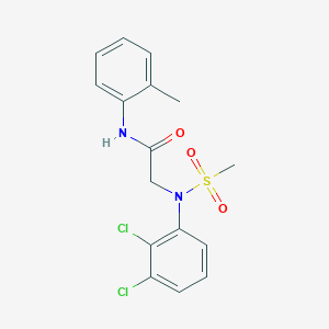 N~2~-(2,3-dichlorophenyl)-N~1~-(2-methylphenyl)-N~2~-(methylsulfonyl)glycinamide