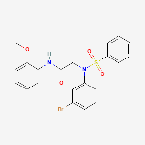 N~2~-(3-bromophenyl)-N~1~-(2-methoxyphenyl)-N~2~-(phenylsulfonyl)glycinamide