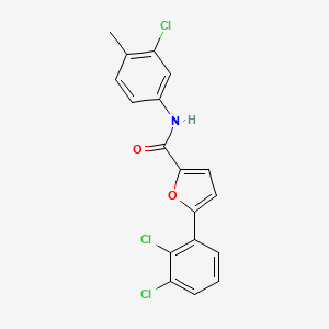 N-(3-chloro-4-methylphenyl)-5-(2,3-dichlorophenyl)furan-2-carboxamide