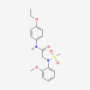 N-(4-ethoxyphenyl)-2-(2-methoxy-N-methylsulfonylanilino)acetamide