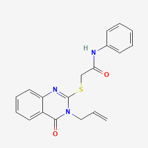 2-[(3-allyl-4-oxo-3,4-dihydro-2-quinazolinyl)thio]-N-phenylacetamide