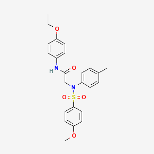 N-(4-ETHOXYPHENYL)-2-[N-(4-METHYLPHENYL)4-METHOXYBENZENESULFONAMIDO]ACETAMIDE