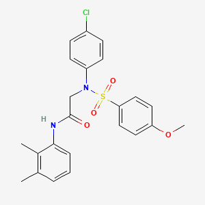 2-(4-chloro-N-(4-methoxyphenyl)sulfonylanilino)-N-(2,3-dimethylphenyl)acetamide