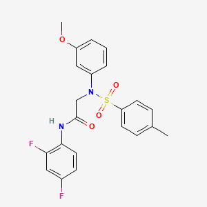 N~1~-(2,4-difluorophenyl)-N~2~-(3-methoxyphenyl)-N~2~-[(4-methylphenyl)sulfonyl]glycinamide