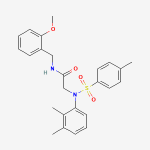 molecular formula C25H28N2O4S B3639624 N~2~-(2,3-dimethylphenyl)-N~1~-(2-methoxybenzyl)-N~2~-[(4-methylphenyl)sulfonyl]glycinamide 