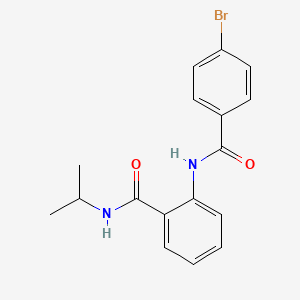 2-[(4-bromobenzoyl)amino]-N-propan-2-ylbenzamide