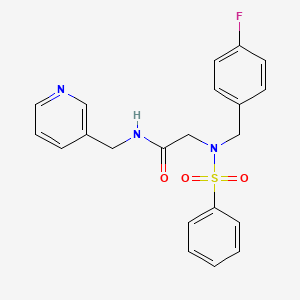 N~2~-(4-fluorobenzyl)-N~2~-(phenylsulfonyl)-N~1~-(3-pyridinylmethyl)glycinamide