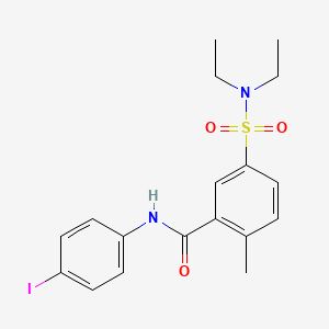 5-(diethylsulfamoyl)-N-(4-iodophenyl)-2-methylbenzamide