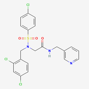 N~2~-[(4-chlorophenyl)sulfonyl]-N~2~-(2,4-dichlorobenzyl)-N~1~-(3-pyridinylmethyl)glycinamide