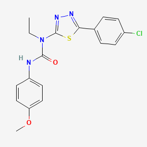 1-[5-(4-Chlorophenyl)-1,3,4-thiadiazol-2-yl]-1-ethyl-3-(4-methoxyphenyl)urea