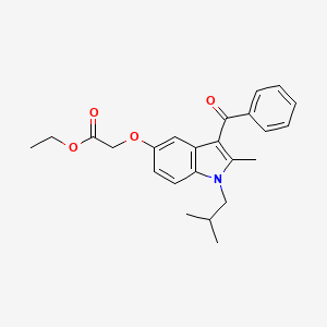 ethyl [(3-benzoyl-1-isobutyl-2-methyl-1H-indol-5-yl)oxy]acetate