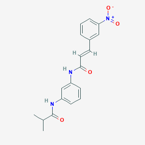 N-[3-(isobutyrylamino)phenyl]-3-(3-nitrophenyl)acrylamide