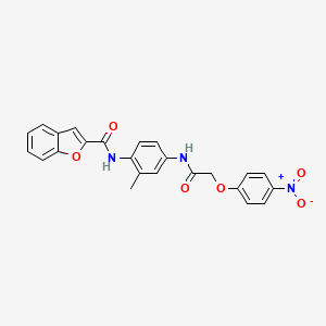 N-(2-methyl-4-{[(4-nitrophenoxy)acetyl]amino}phenyl)-1-benzofuran-2-carboxamide