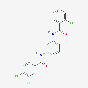 3,4-dichloro-N-(3-{[(2-chlorophenyl)carbonyl]amino}phenyl)benzamide