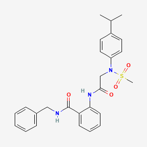 N-benzyl-2-{[N-(4-isopropylphenyl)-N-(methylsulfonyl)glycyl]amino}benzamide