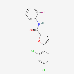 5-(2,4-dichlorophenyl)-N-(2-fluorophenyl)furan-2-carboxamide