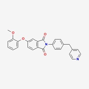 5-(2-Methoxyphenoxy)-2-[4-(4-pyridylmethyl)phenyl]-1H-isoindole-1,3(2H)-dione