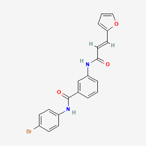 N-(4-bromophenyl)-3-{[3-(2-furyl)acryloyl]amino}benzamide