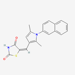 5-{[2,5-dimethyl-1-(2-naphthyl)-1H-pyrrol-3-yl]methylene}-1,3-thiazolidine-2,4-dione