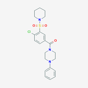 (4-chloro-3-piperidin-1-ylsulfonylphenyl)-(4-phenylpiperazin-1-yl)methanone