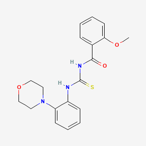 2-methoxy-N-({[2-(4-morpholinyl)phenyl]amino}carbonothioyl)benzamide