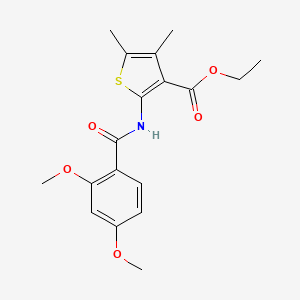 molecular formula C18H21NO5S B3639952 ethyl 2-[(2,4-dimethoxybenzoyl)amino]-4,5-dimethyl-3-thiophenecarboxylate 