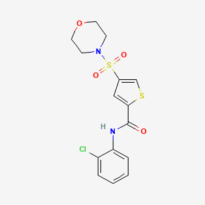 N-(2-chlorophenyl)-4-(4-morpholinylsulfonyl)-2-thiophenecarboxamide