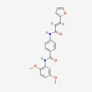 N-(2,5-dimethoxyphenyl)-4-{[3-(2-furyl)acryloyl]amino}benzamide