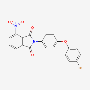 molecular formula C20H11BrN2O5 B3639984 2-[4-(4-bromophenoxy)phenyl]-4-nitro-1H-isoindole-1,3(2H)-dione 