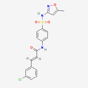 3-(3-chlorophenyl)-N-(4-{[(5-methyl-3-isoxazolyl)amino]sulfonyl}phenyl)acrylamide